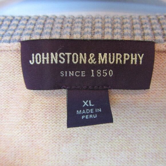 Johnston & Murphy Pima Cotton Orange Sweater Vest Mens XL Collared Preppy Golf - Picture 3 of 5